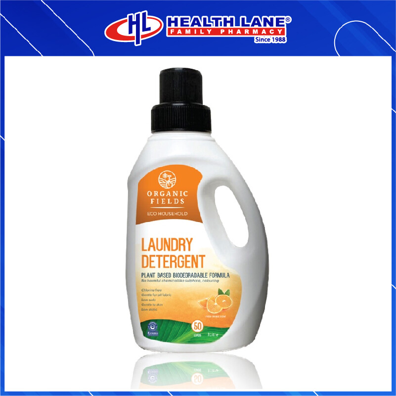 ORGANIC FIELDS LAUNDRY DETERGENT WITH BAKING SODA (REFRESHING ORANGE) 1000ML